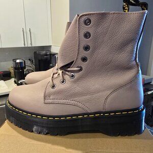 Dr. Martens JADON III Pisa Taupe Leather Platform Boots Men's Size 13 NEW